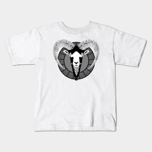 Patterned Goats Head Kids T-Shirt